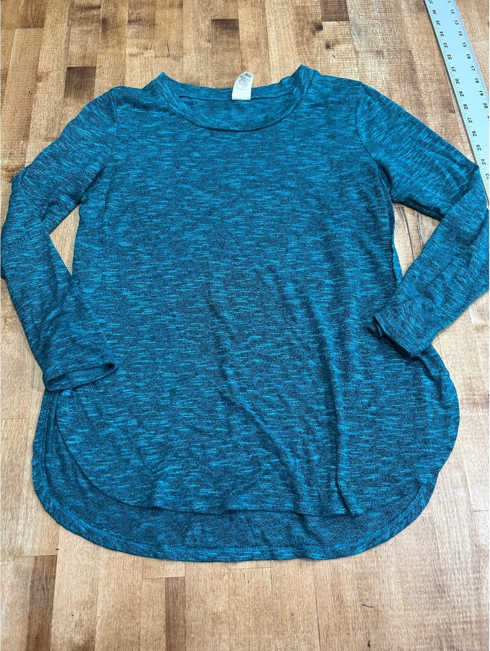 Faded Glory Women's Long Sleeve Teal Shirt Size M 8-10